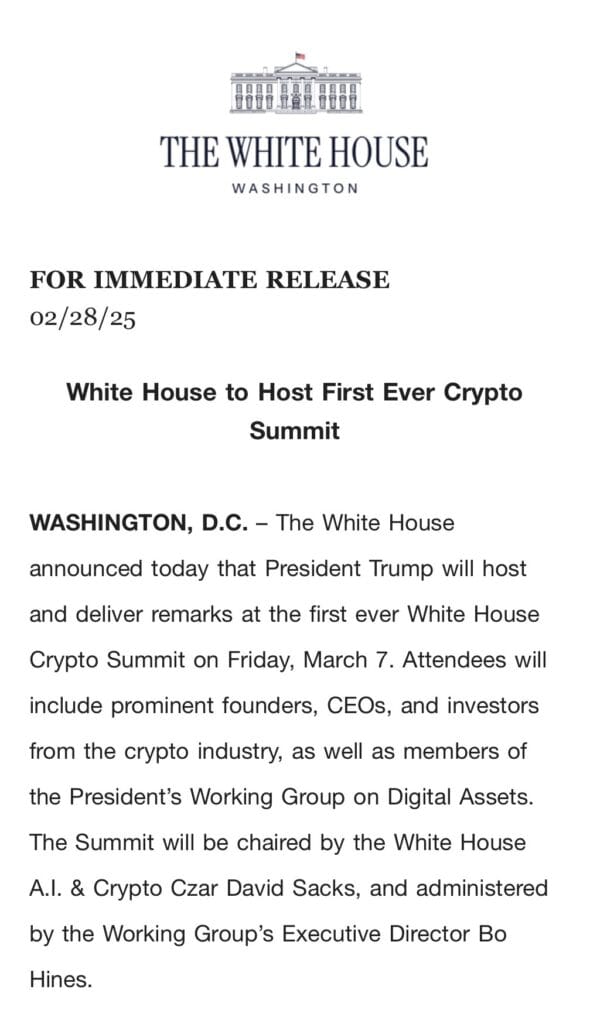 trump White House Crypto Summit 2025: A Comprehensive Overview